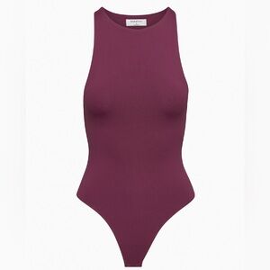 Aritzia Babaton Contour '90s Bodysuit - Burgundy, Grapevine
